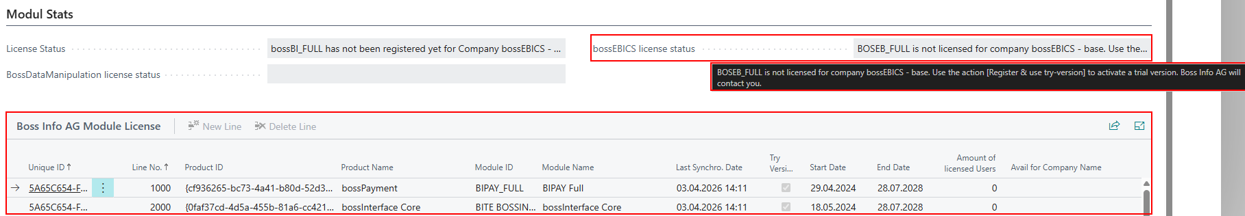 License Overview